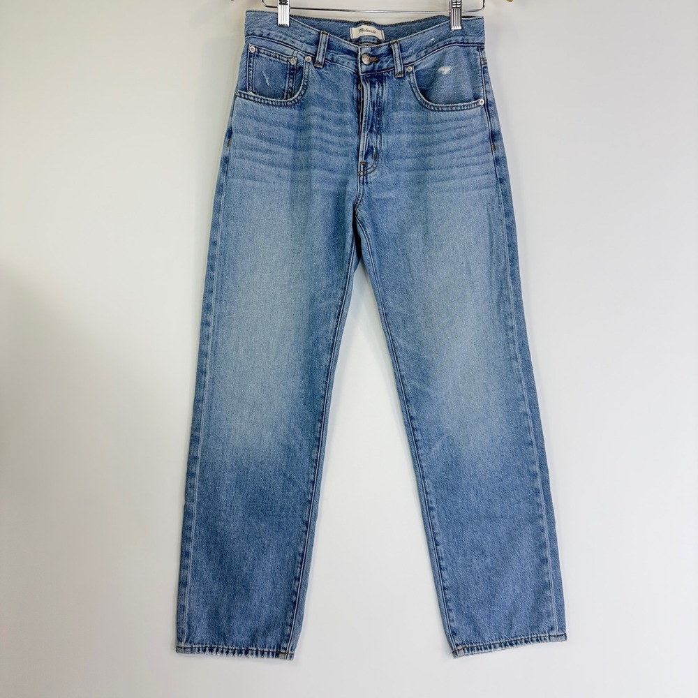 Madewell Dean Easy Straight Jean Women 27 Blue Northridge Wash NU052 Airy Denim